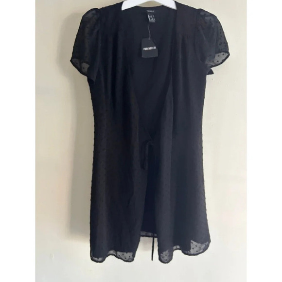 F21 Women’s Mini Dress, Small Black NWT - Picture 1 of 6